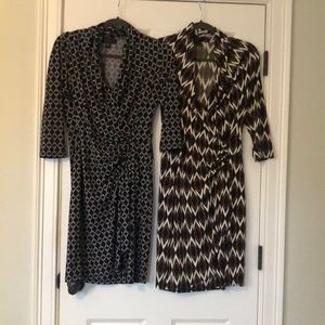 Karen Kane Faux Wrap Dresses (selling bundle of 2)